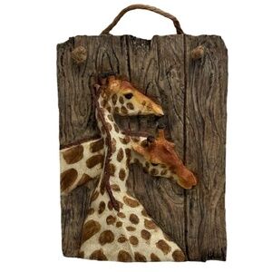 Giraffe Wall Hanging Rustic